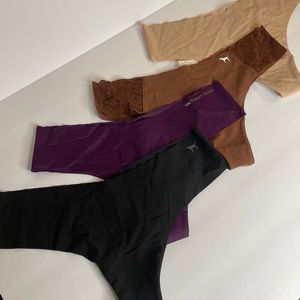 BUNDLE* No-show Mesh Thong Panties